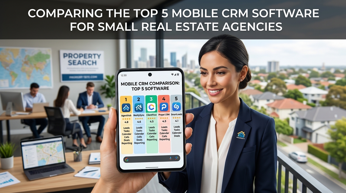 Comparing the Top 5 Mobile CRM Software for Small Real Estate Agencies